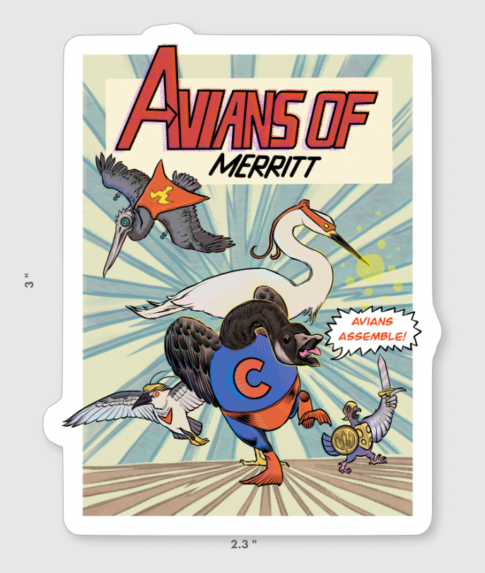 Avians of Merritt (2.3" x 3")