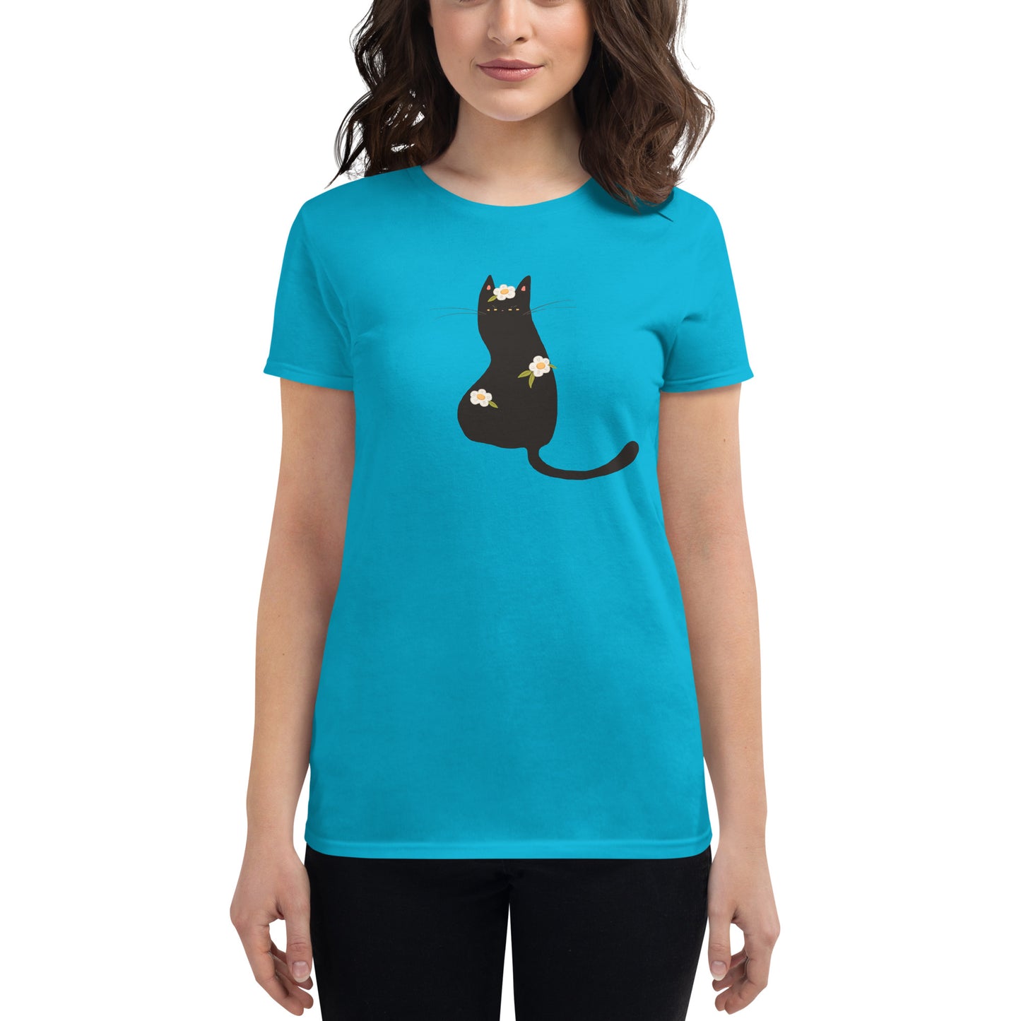 Black Cat Tee - Womens